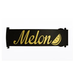 MELON OPTICS STRAP BLACK WITH GOLD LOGO